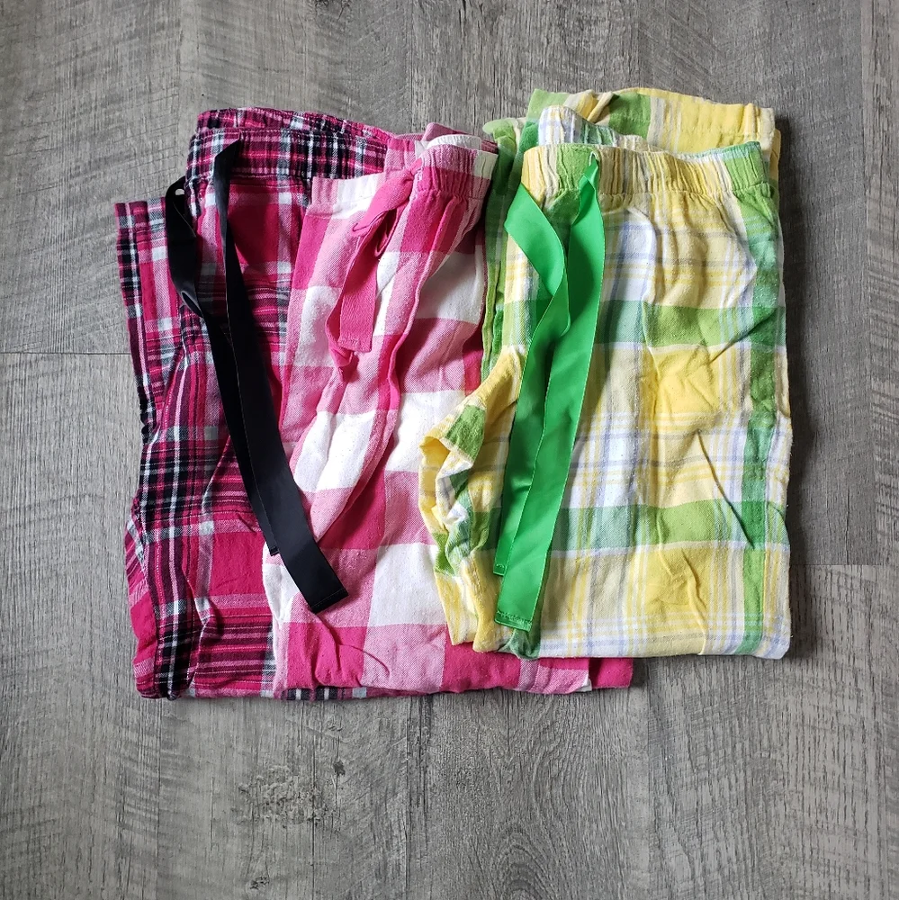 Old Navy Plaid Pajama Pants Bundle. - Picture 1 of 5